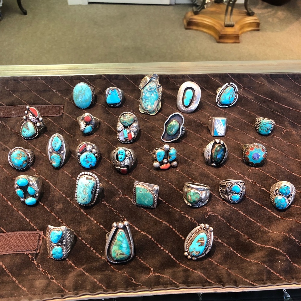 27 ring lot Native American jewelry